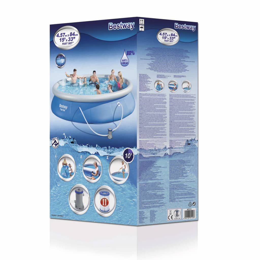 Bestway Fast Set Zwembadset 457X84 Cm 57313