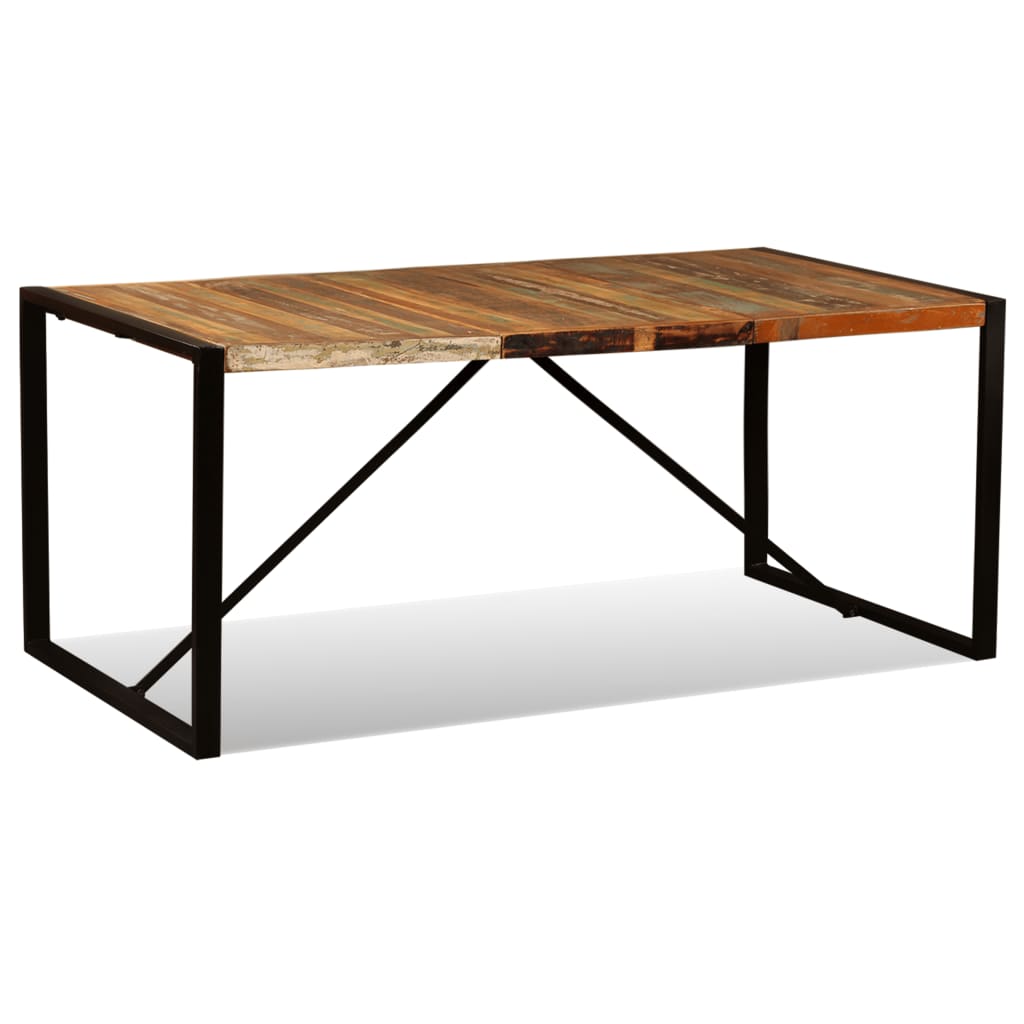 Eettafel 180 Cm Massief Gerecycled Hout 180 x 90 x 76 cm Multikleur