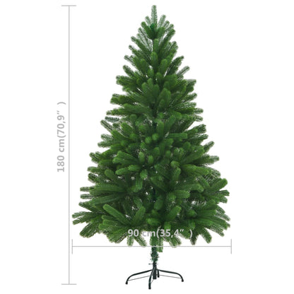 Kunstkerstboom met levensechte naalden 180 cm groen