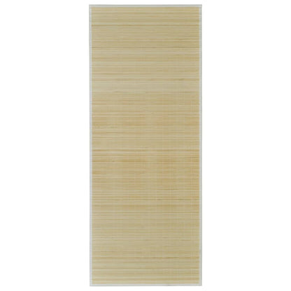 Tapijt Rechthoekig Bamboe Naturel 80 x 200 cm Beige