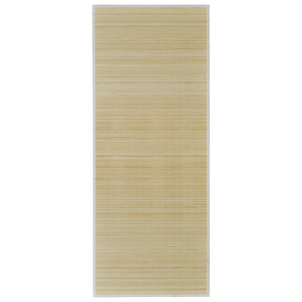 Tapijt Rechthoekig Bamboe Naturel 80 x 300 cm Beige