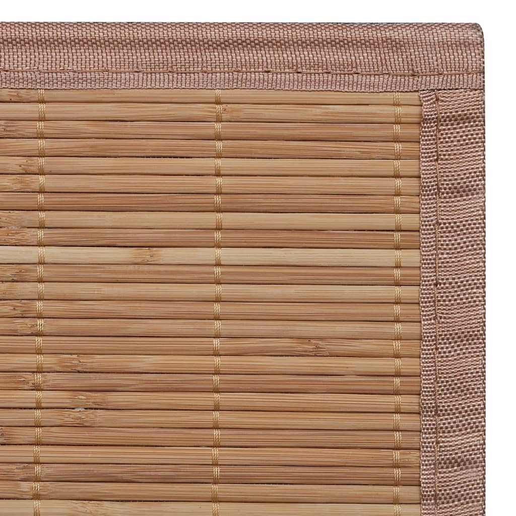 Tapijt Rechthoekig Bamboe 80 x 300 cm Bruin
