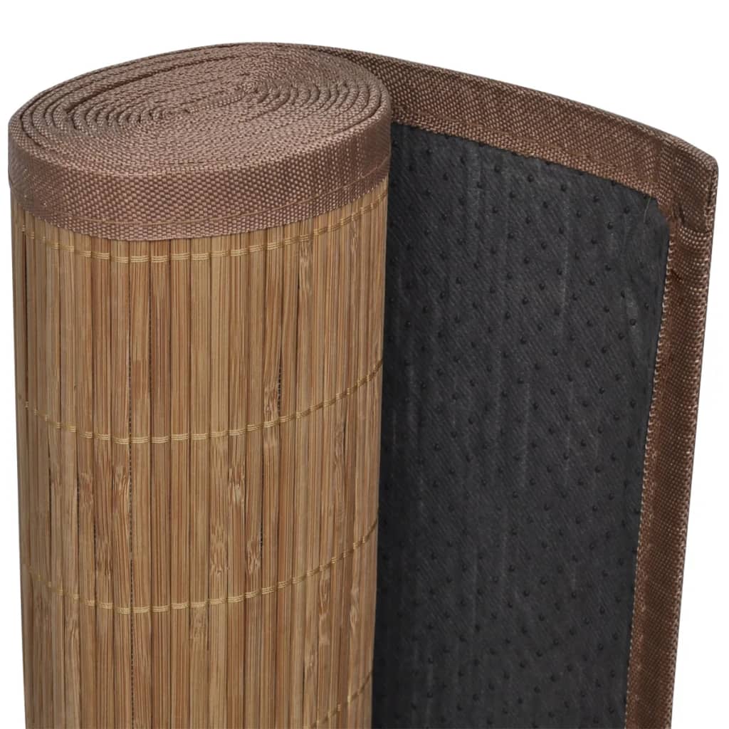 Tapijt Rechthoekig Bamboe 120 x 180 cm Bruin