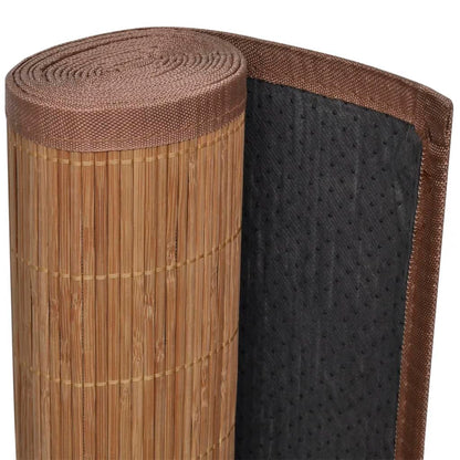Tapijt Rechthoekig Bamboe 120 x 180 cm Bruin