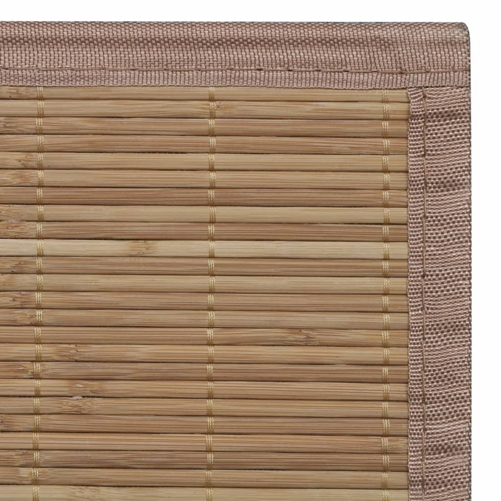Tapijt Rechthoekig Bamboe 150 x 200 cm Bruin