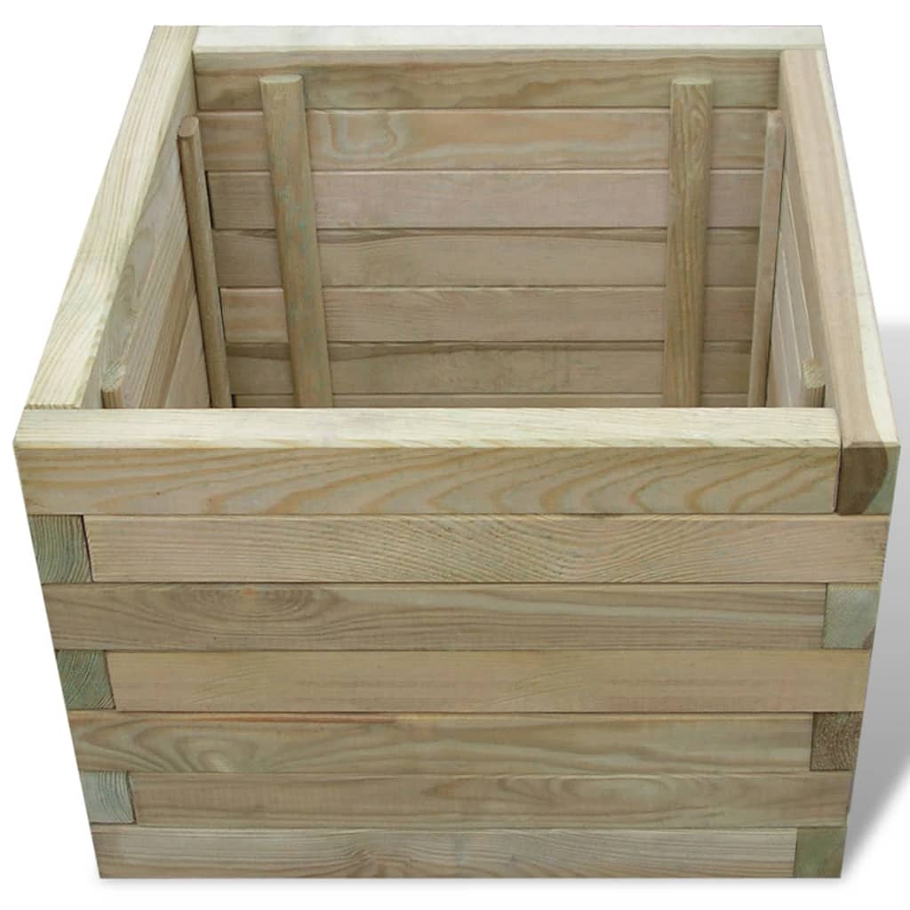 Plantenbak Verhoogd Vierkant 50X50X40 Cm Hout