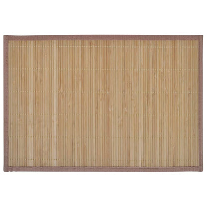 6 St Placemats 30X45 Cm Bamboe Bruin 1