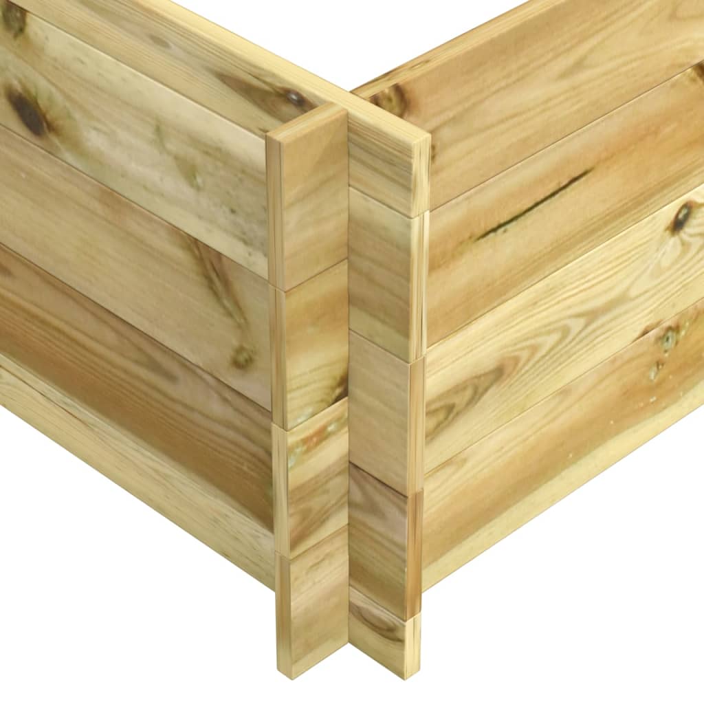 Plantenbak Verhoogd 150X100X40 Cm Geïmpregneerd Hout 150 x 100 x 40 cm