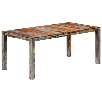 Eettafel 180X90X76 Cm Massief Sheeshamhout Grijs 180 x 90 x 76 cm