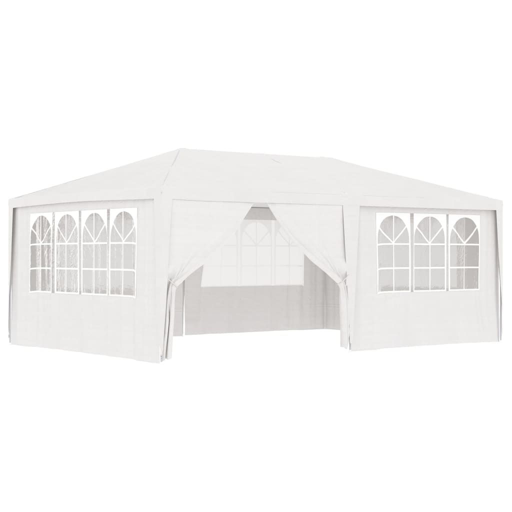 Partytent Met Zijwanden Professioneel 90 G/M² 4X6 M Wit