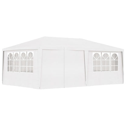 Partytent Met Zijwanden Professioneel 90 G/M² 4X6 M Wit