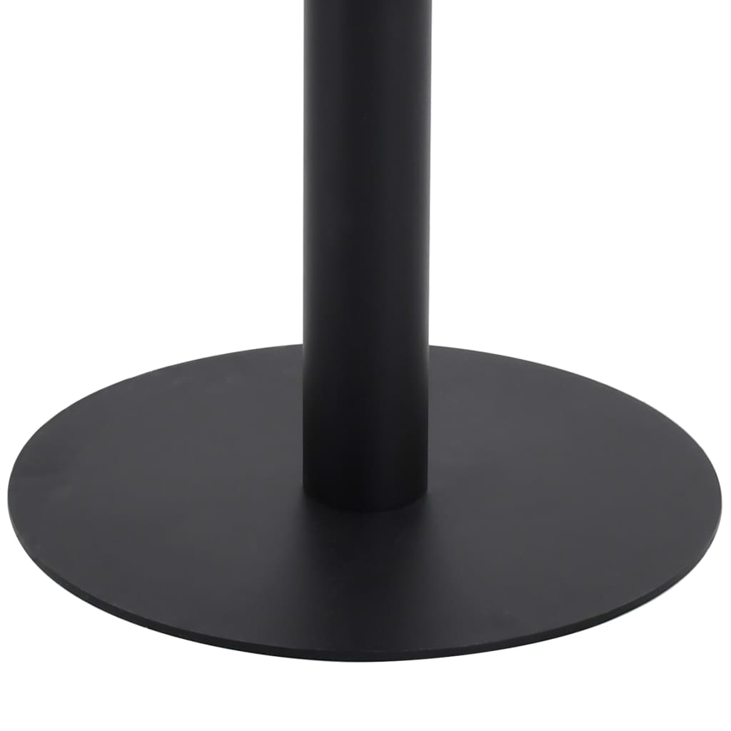 Bistrotafel 60X60 Cm Mdf Lichtbruin 1 60 x 60 x 75 cm Lichtbruin en zwart