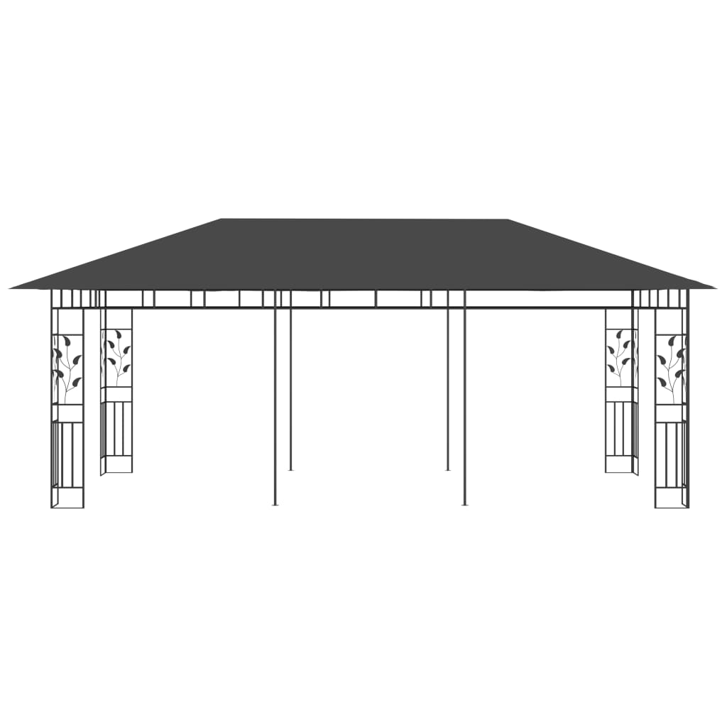 Prieel Met Klamboe 6X3X2,73 M Antraciet