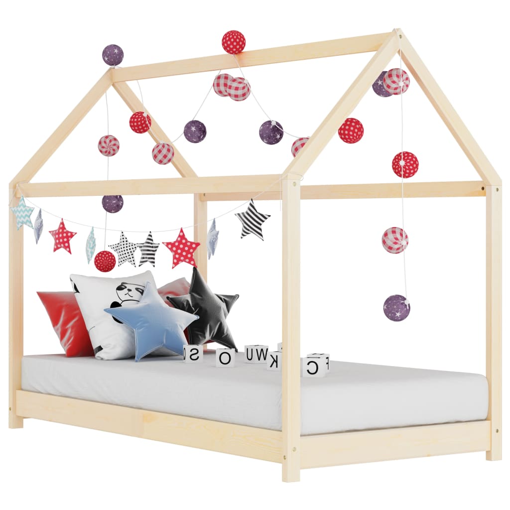 Kinderbedframe Massief Grenenhout 80X160 Cm