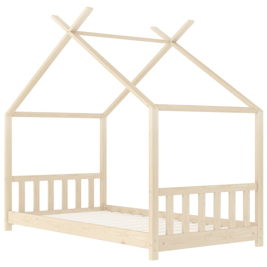 Kinderbedframe Massief Grenenhout 70X140 Cm