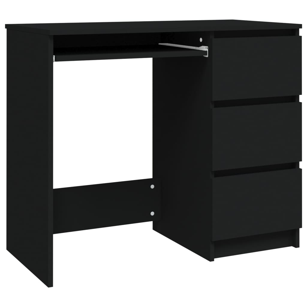 Bureau 90X45X76 Cm Spaanplaat Zwart 1