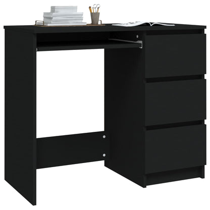 Bureau 90X45X76 Cm Spaanplaat Zwart 1