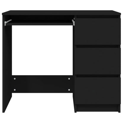 Bureau 90X45X76 Cm Spaanplaat Zwart 1