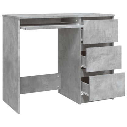 Bureau 90X45X76 Cm Spaanplaat Betongrijs 1