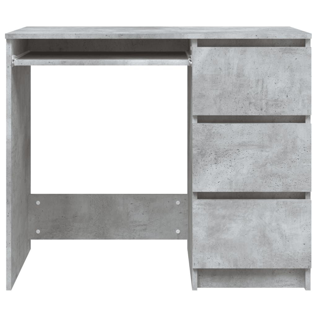 Bureau 90X45X76 Cm Spaanplaat Betongrijs 1