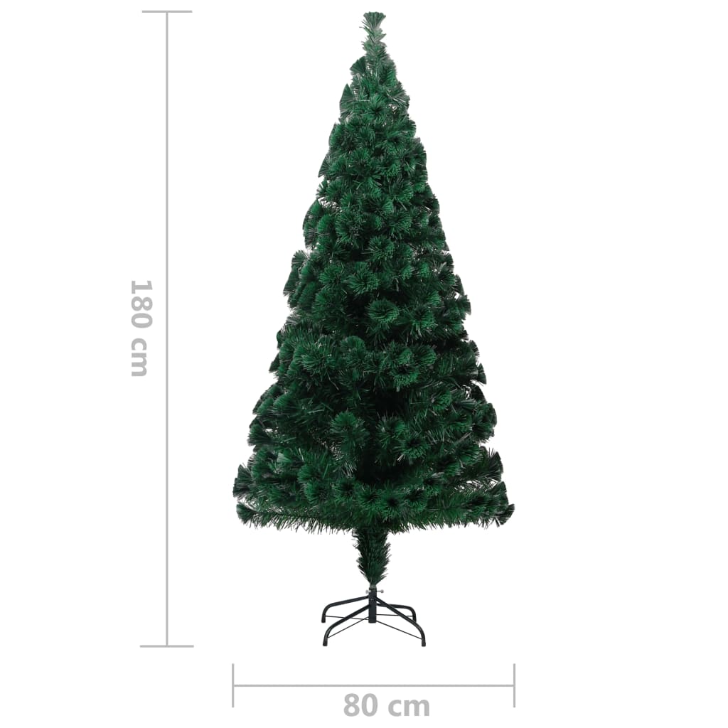 Kunstkerstboom met standaard 180 cm glasvezel groen