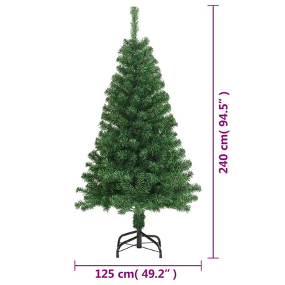 Kunstkerstboom met dikke takken 240 cm PVC groen