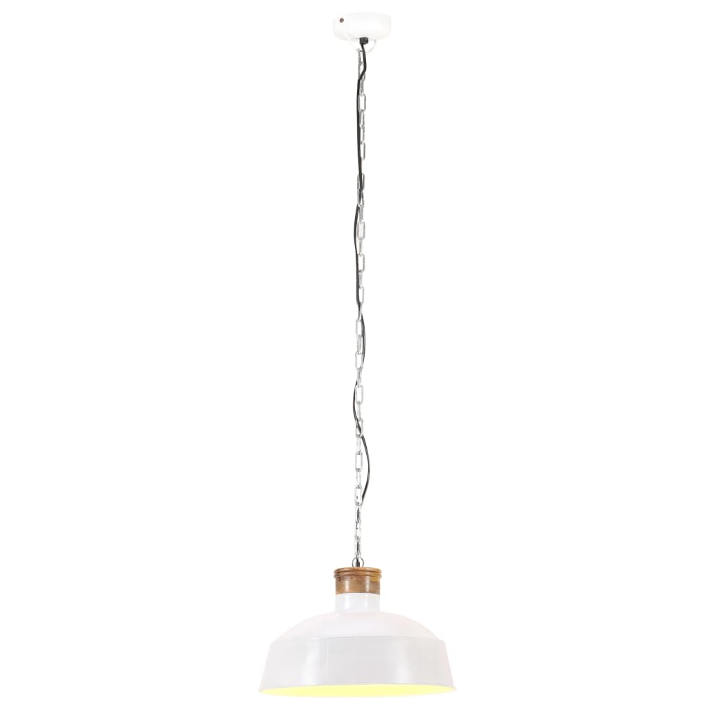Hanglamp Industrieel E27 42 Cm Wit 1 Φ 42 cm