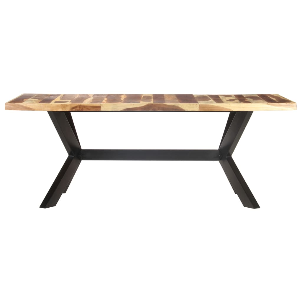 Eettafel 200X100X75 Cm Hout Met Honingkleurige Afwerking 200 x 100 x 75 cm