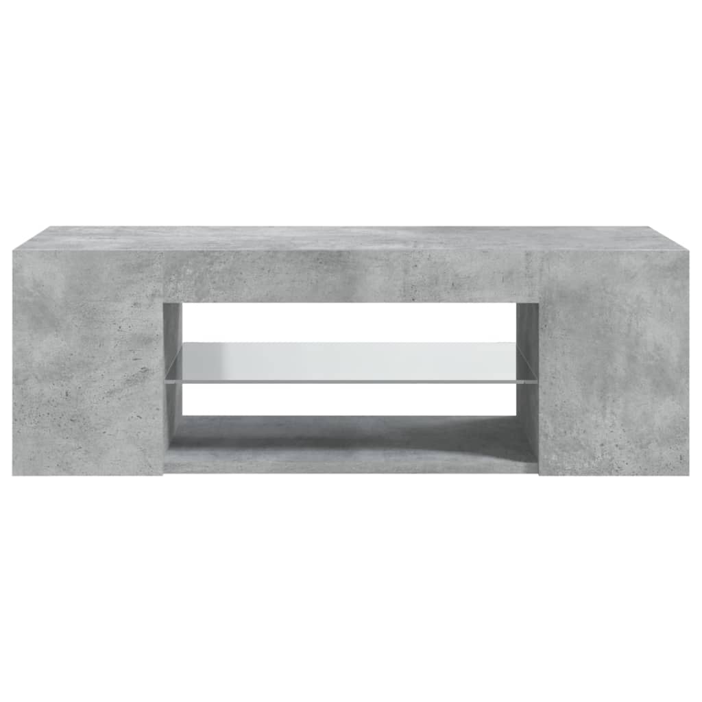 Tv-Meubel Met Led-Verlichting 90X39X30 Cm Betongrijs