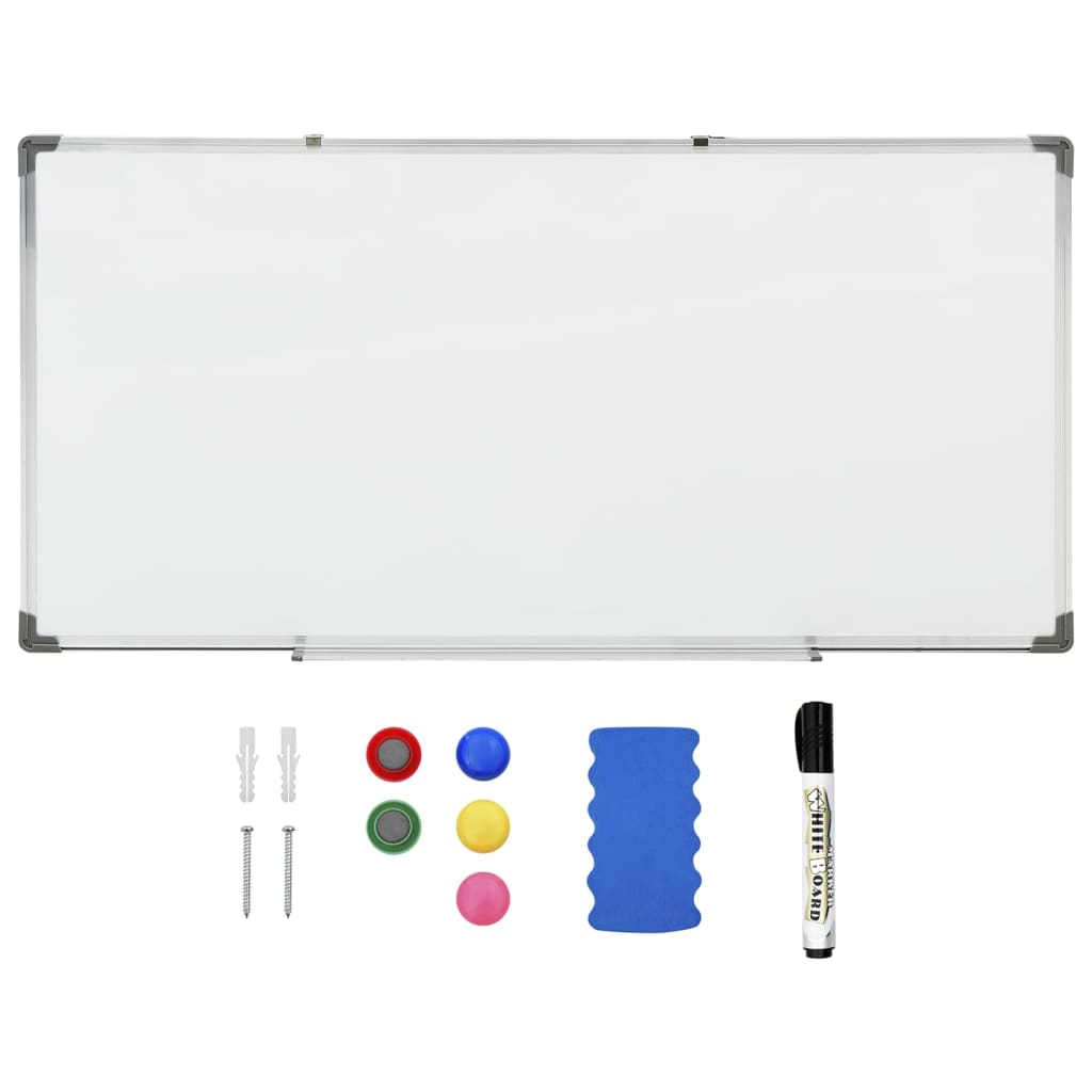 Whiteboard Magnetisch 110X60 Cm Staal Wit 110 x 60 cm