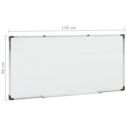 Whiteboard Magnetisch 110X60 Cm Staal Wit 110 x 60 cm