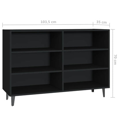 Dressoir 103,5X35X70 Cm Spaanplaat Zwart