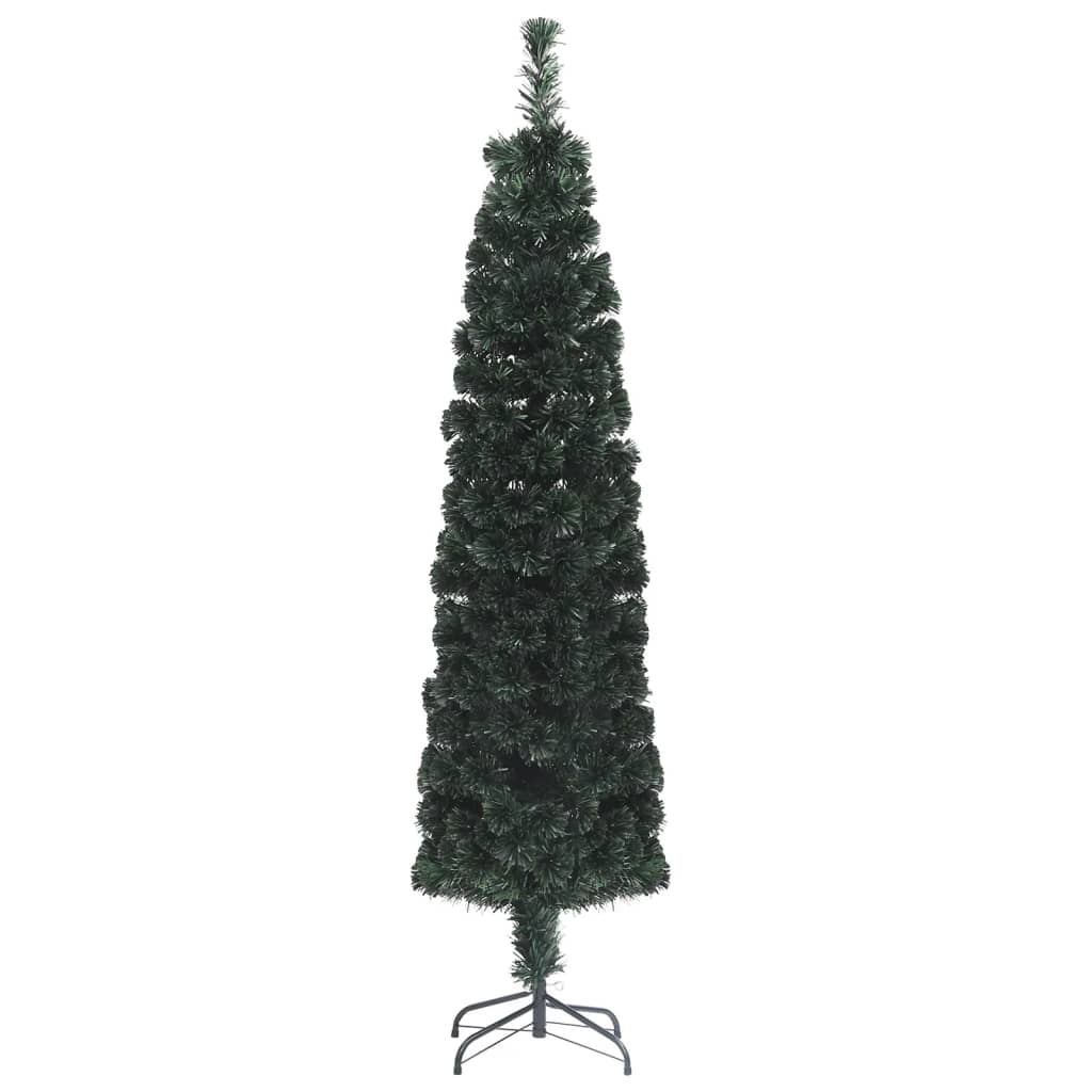 Kunstkerstboom met standaard smal 240 cm glasvezel