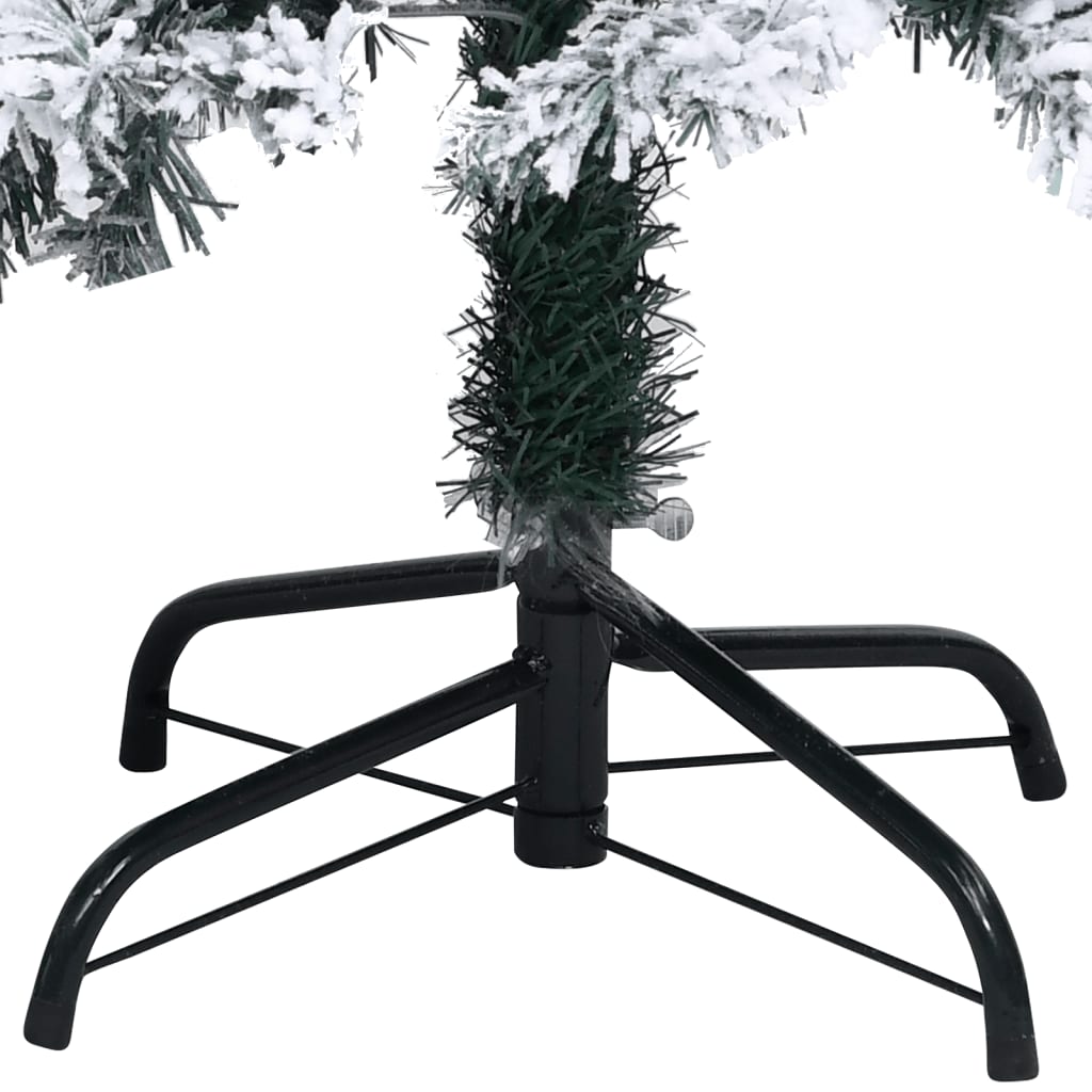 Kunstkerstboom met sneeuwvlokken 300 cm PVC groen