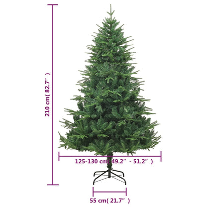 Kunstkerstboom 210 cm PVC en PE groen