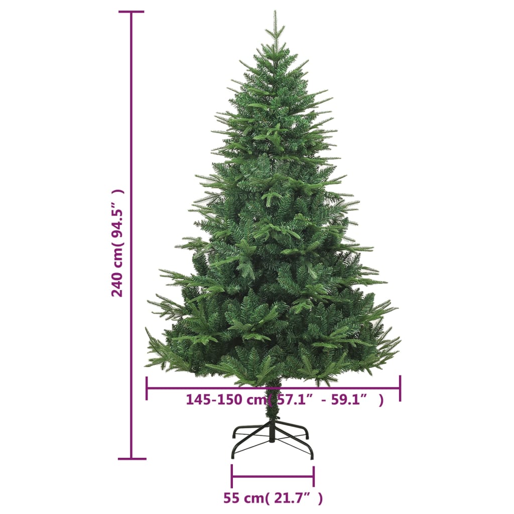 Kunstkerstboom 240 cm PVC en PE groen