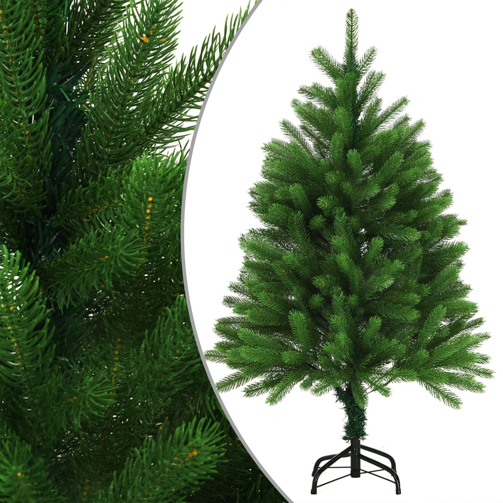 Kunstkerstboom met verlichting en kerstballen 120 cm groen