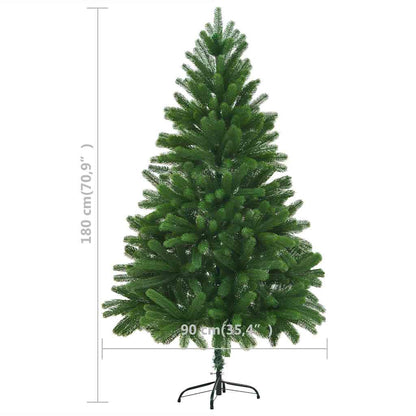 Kunstkerstboom met verlichting en kerstballen 150 cm groen