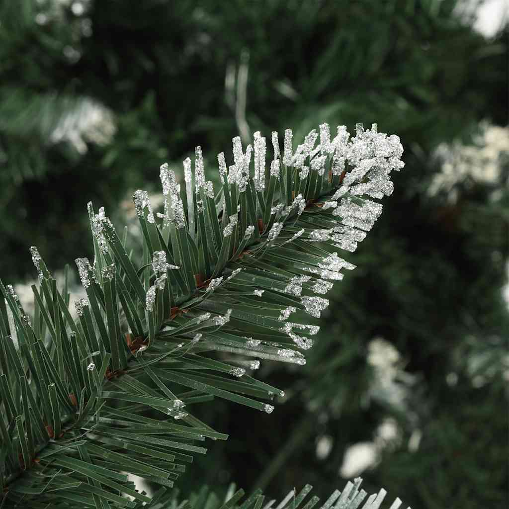 Kunstkerstboom met verlichting en kerstballen 210 cm