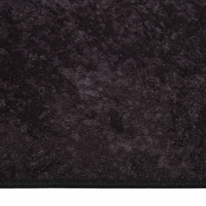Vloerkleed Wasbaar Anti-Slip Kleurig Antraciet 80 x 150 cm