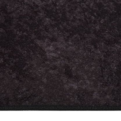 Vloerkleed Wasbaar Anti-Slip Kleurig Antraciet 190 x 300 cm