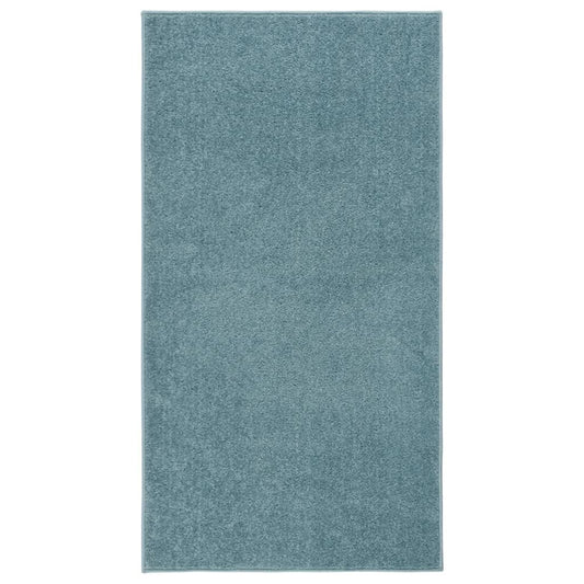 Vloerkleed Kortpolig 80 x 150 cm Blauw