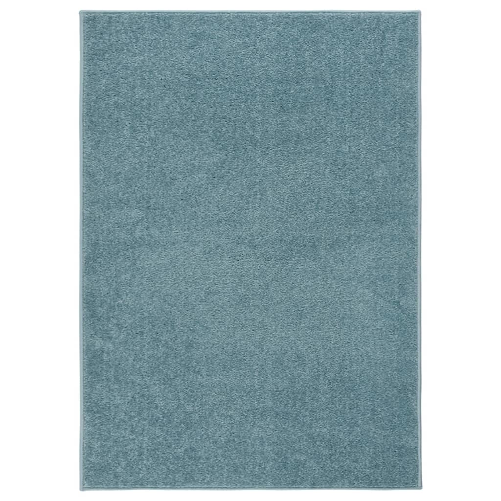 Vloerkleed Kortpolig 120 x 170 cm Blauw