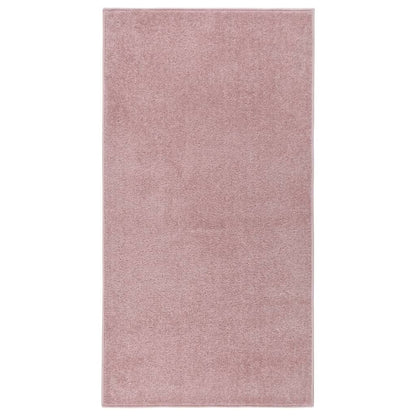 Vloerkleed Kortpolig 80 x 150 cm Roze