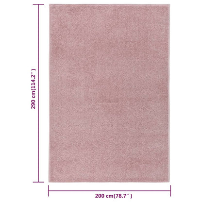 Vloerkleed Kortpolig 200 x 290 cm Roze