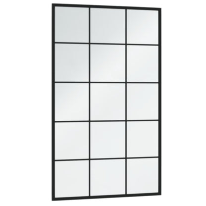 Wandspiegel 100X60 Cm Metaal Zwart 100 x 60 cm