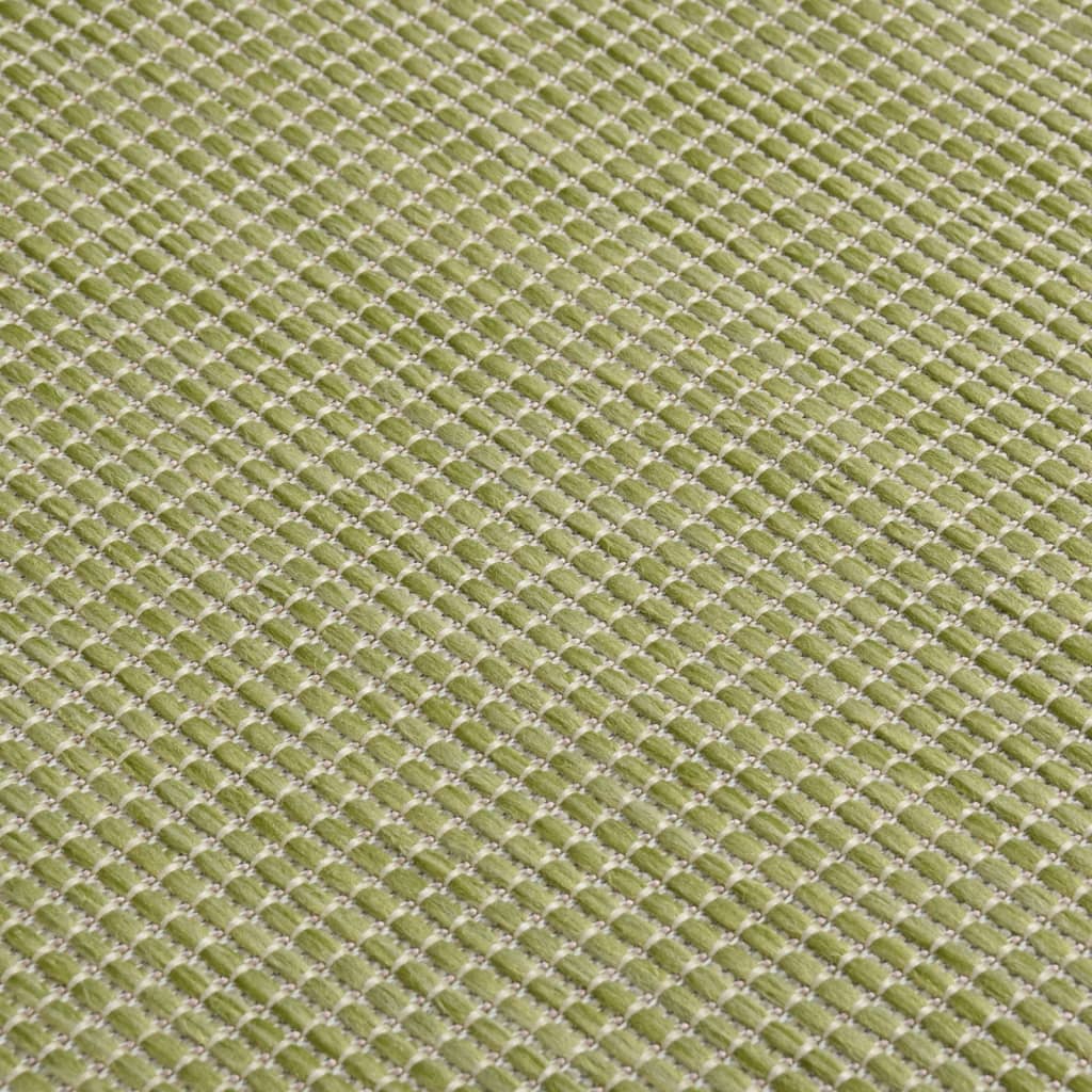 Buitenkleed Platgeweven 80 x 150 cm Groen