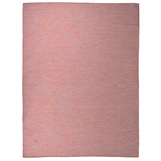 Buitenkleed Platgeweven 120 x 170 cm Rood