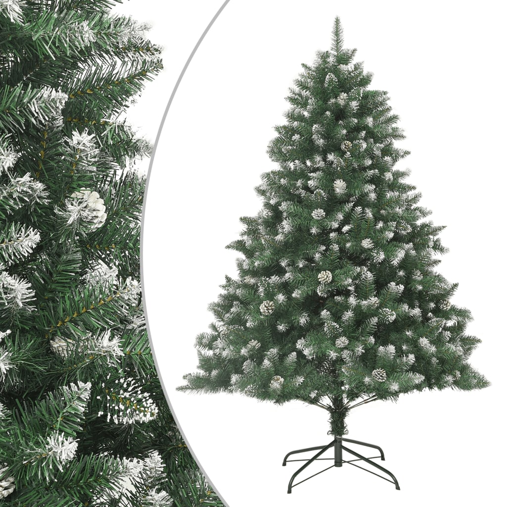 Kunstkerstboom met standaard 210 cm PVC