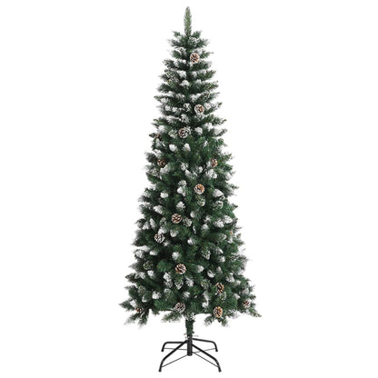 Kunstkerstboom met standaard 210 cm PVC groen